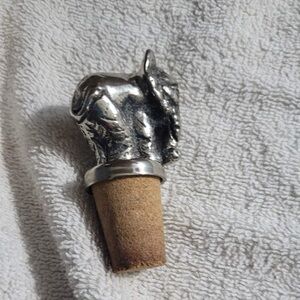 Pewter Elephant Wine Stopper